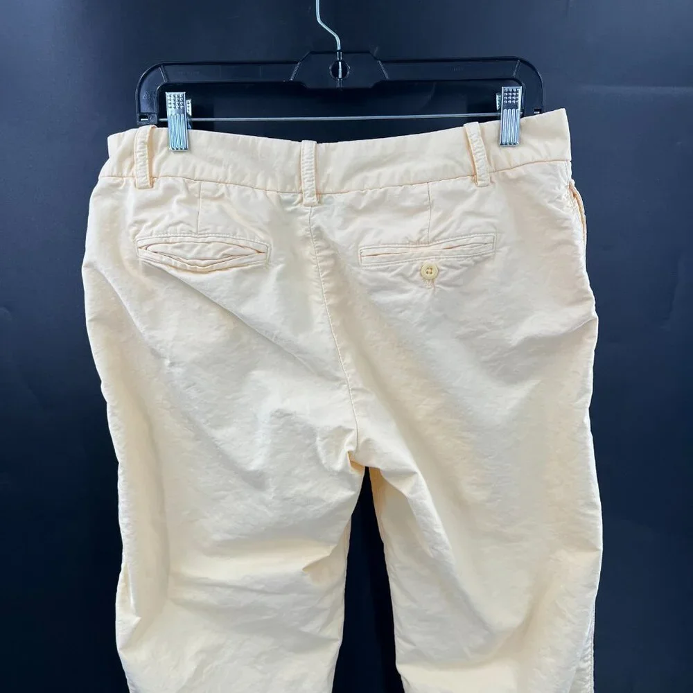 J. Crew Oxford scout pants butter yellow city fit chino pixie preppy tennis‎ 8